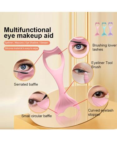 Eye Stencil Detachable Silicone Smudge Prevention Multifunctional Reusable Home Mascara Protector - Buy Online on SooperMarket.com