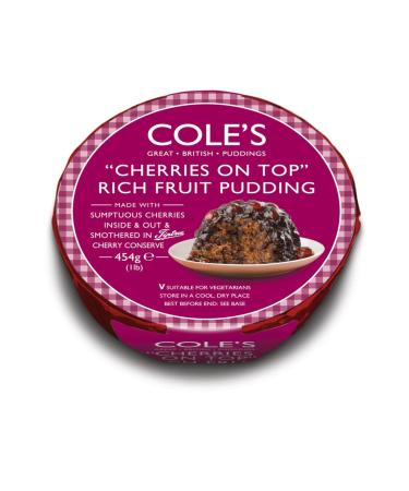 Coles Cherries On Top Rich Fruit Pudding 3x454g