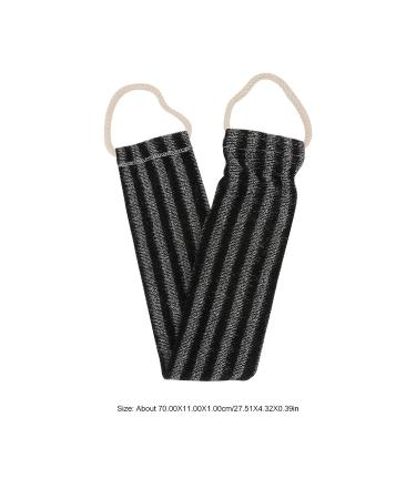 Dual-Sided Body Scrubber Sponge Back Exfoliator - Shower Loofah for Bath - 70x12cm Black - Buy Online on SooperMarket.com