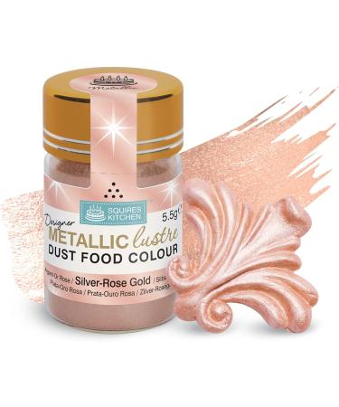 Squires Kitchen Metallic Lustre Dust - Silver Rose Gold 5.5g - Buy Online on SooperMarket.com