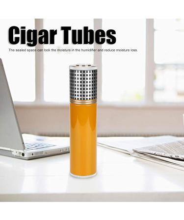 Household Travel Cigar Tubes Large Diameter Cigar Holders Birthday Gifts Relatives for Cigar Moisturizing Friends(Yellow) - Buy Online on SooperMarket.com