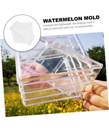 Uonlytech Watermelon Shaping Fruit Tools Pumpkin Growing Molds for Garden Vegetable Shaping Tool Watermelon Modeling Big Rod 15x15cm Transparent - Buy Online on SooperMarket.com