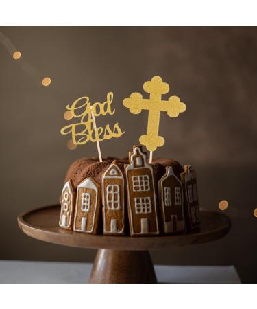 WRITWAA 24Pcs Easter Birthday Cupcake Toppers Glitter Birthday Cupcake Food Picks Cake Picks Kids Birthday Party Cupcake Decorations Supplies Golden - Buy Online on SooperMarket.com