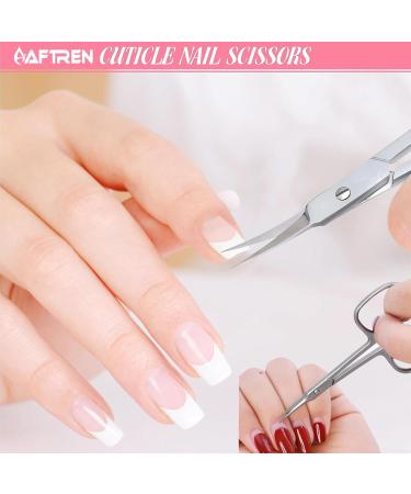 Cuticle Scissors Curved Multipurpose Little Beauty Nail Scissors Manicure Pedicure Eyebrows Eyelash Nose Beard Mustache Hair Trimming Grooming Shears for Men Women (Silver 4.5 Inch) 4.5 Inch Silver - Buy Online on SooperMarket.com
