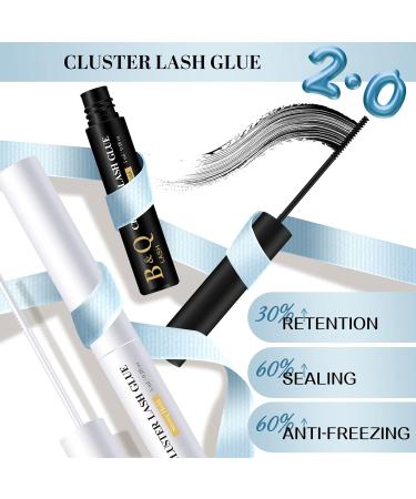 Strong Waterproof Eyelash Glue - DIY Bond for Individual Lashes | Black Adhesive 5ml for Beginners - Buy Online on SooperMarket.com