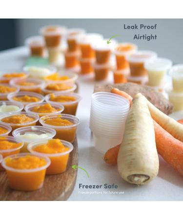 Mummy Cooks 20 Freezable Weaning Portion Pots | BPA-Free & Reusable for Babies 6 Months - Buy Online on SooperMarket.com