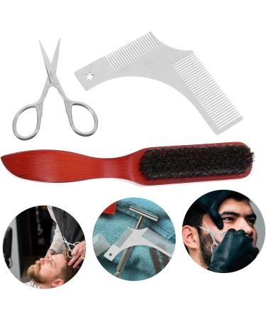 CANIGHT 1 Set Beard Accessories Beard Comb Beard Brush Beard Grooming and Trimming Portable Beard Kit Wooden - Buy Online on SooperMarket.com