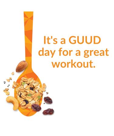 GUUD Athlete Fuel Organic Muesli Cereal 40oz (Pack of 4) | Vegan Non-GMO Blend with Oats, Raisins, Almonds, Flax Seeds, Cashews & Pumpkin Seeds - Buy Online on SooperMarket.com
