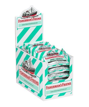 Fisherman s Friend Sugar Free Mint | For Temporary Relief of Cough Sore Throat & Nasal Congestion | 24 Packs of 22 Lozenges (528 Total Count)