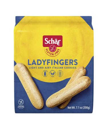 Schar - Lady Fingers - Certified Gluten Free - No GMO's, Lactose, Wheat or Preservatives - (7.1 oz)