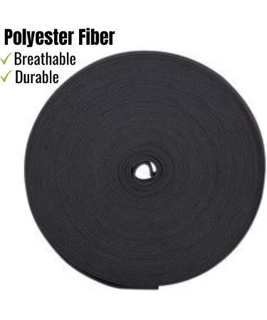 Elastic Band 0.6 x 11 Yards - Black Sewing Elastic Straps for Fabric Waistband - Buy Online on SooperMarket.com