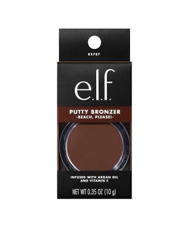 e.l.f. Putty Bronzer - Creamy & Highly Pigmented Formula for Long-Lasting Bronzed Glow - Infused with Argan Oil & Vitamin E - Beach Please! - 0.35 Oz - Buy Online on SooperMarket.com