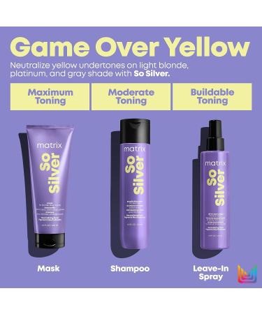 Matrix Total Results So Silver Purple Toning Leave-In Spray - For Blonde & Grey Hair - Buy Online on SooperMarket.com