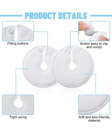 28 Pack Abdominal G Tube Pads - Soft, Absorbent, White Cotton Covers for Feeding Tube - Peg Tube Supplies & Nursing Care Accessories - Buy Online on SooperMarket.com