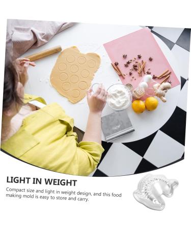 ABOOFAN 4pcs Rice Cake Mold Fondant Molds for Epoxy Resin Fish Candy Mold Egg Tart Chocolate Aluminum Alloy - Buy Online on SooperMarket.com