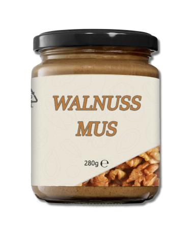 Mynatura walnuss mus 280g i spread i nutmus i from fresh walnuts i walnut i snack i bread spread i in the glass (1x 280g) 280 g (1 Pack)