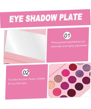 Mikinona 15 Colorful Eyeshadow Glitter Eyeshadow Woman Eyeshadow Compact Makeup Palette Purple - Buy Online on SooperMarket.com