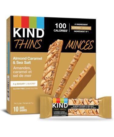 KIND THINS Almond Caramel & Sea Salt Gluten Free Bars 21g Bar (60 Count) - Buy Online on SooperMarket.com