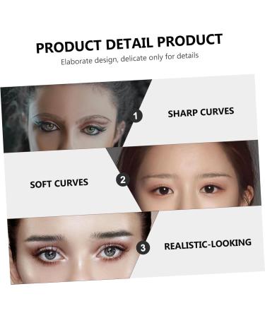 Baluue 9 Sheets Makeup Cosmetics Eyebrow Tattoos for Women Brow Makeup Grooming Shaping Authentic 21.50X14.50X0.10CM Black - Buy Online on SooperMarket.com