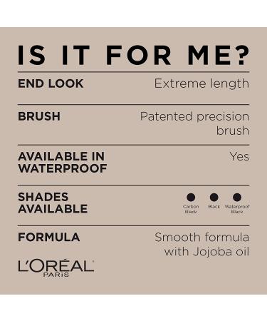 L'Oreal Paris Telescopic Original Lengthening Mascara - Black 0.27 Fl Oz - Buy Online on SooperMarket.com