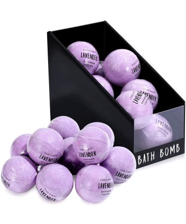 Bath Bombs Gift Set, BODY & EARTH 10 X 3.5 oz Natural Essential Oils Lavender Handmade Birthday Gift Idea for Family, Women, Men