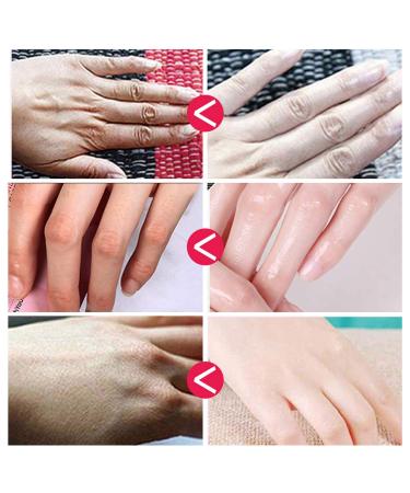 Rose Moisturizing Hand Peel Mask (5 Pack) Exfoliating and Hydrating Gloves for Baby Soft Hands - Repair Dry and Rough Skin - Men and Women - Buy Online on SooperMarket.com