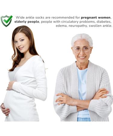 Cosyfeel Women Loose Diabetic Socks | 4-Pack Neuropathy Ankle Socks for Ladies | Super Soft Eco-Friendly Bamboo Material | Durable with Seamless Toe | Multicolour Patterns | 4 Seasons 7-9 1/2 BLUE CURACAO - Buy Online on SooperMarket.com