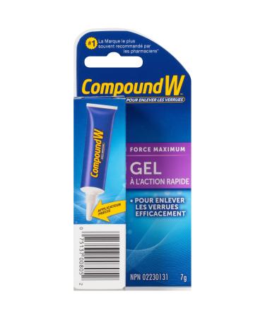 Compound W Wart Remover Salicylic Acid Maximum Strength Fast Acting Gel - 7ml - For Treatment & Common/Plantar Wart Removal