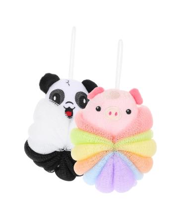 2pcs Bath Bouquet Body Exfoliating Bath Ball Skin Cleaning Scrubber Shower Scrubber for Body Bathroom Accessory Body Loofah Bath Loofah Household Loofah Ball Loofah Bath Sponge
