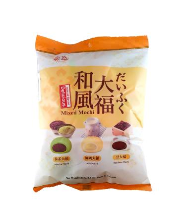 Royal Family Mixed Matcha Milk & Red Bean Mochi Rice 250 g (Pack of 1)