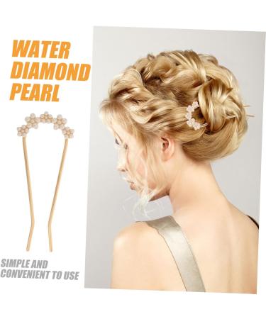 Gogogmee Pearl Hairpin Hair Accessories Hair Clip Hair Jewelry Hair Pins Pearl Hair Sticks Pearl Hair Fork Hair Chopsticks for Women Hairpin for Women Hair Forks French Pin Imitation Pearls - Buy Online on SooperMarket.com