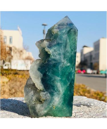 Natural Crystal Rough Natural Fluorite Crystal Tower Decoration Gift Decoration feng Shui 1pc (Size : 400-500g) - Buy Online on SooperMarket.com