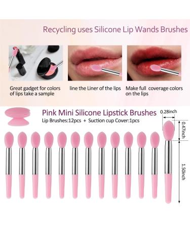 Shop WLLHYF 12PCS Silicone Lip Brush Set | Professional Makeup Tools for Lipstick Eyeshadow & Face Masks - Perfect for Beauty Enthusiasts - Buy Online on SooperMarket.com