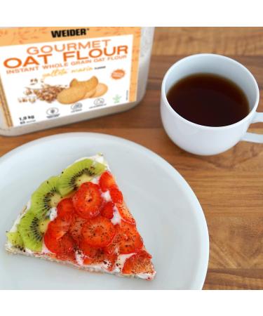 Weider Gourmet Oat Flour 1.9 kg - Wholemeal Oatmeal Protein Source with Low Sugar Maria Cookie Flavor - Buy Online on SooperMarket.com