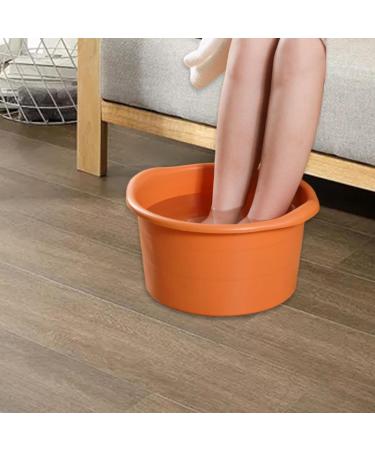 Colcolo Foot Bath & Spa Pool - Durable Foot Soak Bucket with Handles for Home Pedicure - 27.9 x 19.1 cm Orange - Buy Online on SooperMarket.com