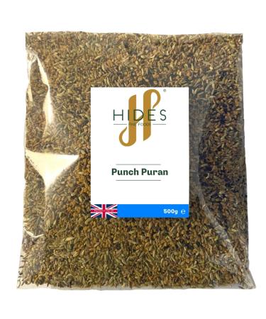 Hides Fine Foods - Punch Puran 500g - Suitable for Vegetarians - South Asian Cooking - Curries - Stews - Soups - Dhal - Lentils - Perfect for Vegetables