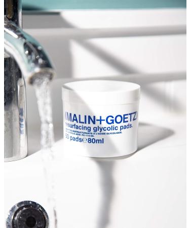Malin + Goetz 10% Glycolic Acid Pads - Natural Exfoliating Treatment for Soft, Smooth Skin | Vegan & Cruelty-Free | 50 Pads - Buy Online on SooperMarket.com
