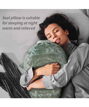 Chubby Seal Pillow 60CM - Cute Grey Plush Animal Toy for Kids and Adults - Buy Online on SooperMarket.com