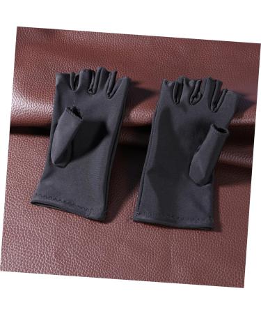 Angoily 5 Pair Gloves Manicure Glove Uv Shield Glove Anti Uv Glove Miss Electric Car Apparel M Black - Buy Online on SooperMarket.com