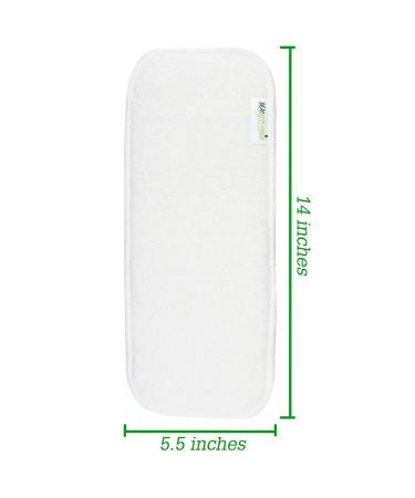 Wegreeco Reusable Bamboo Inserts for Baby Cloth Diaper - 12 Pack, 4 Layers, High Absorbency - Buy Online on SooperMarket.com