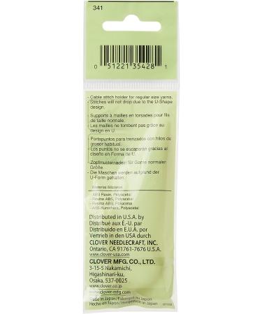 6.5 Clover U-Cable Stitch Holders - Convenient 2.1 Length x 0.5 Width - Essential Knitting Tool - Buy Online on SooperMarket.com