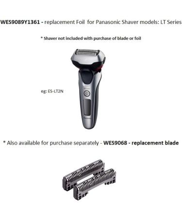 Buy Panasonic WES9089Y1361 Shaver Foil & Replacement Blade for ES-8163/62/61/68 - International Shipping Available - Buy Online on SooperMarket.com