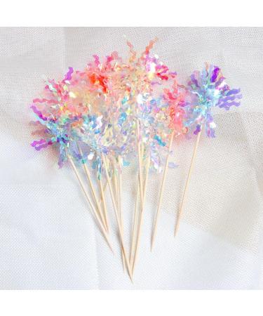 50Pcs Firework Cupcake Toppers Cocktail Food Fruit Toothpick Holiday Cake Decoration Cake Toppers Picks for Christmas Party Birthday Wedding Cake Decoration Party Favors Supplies Random Color - Buy Online on SooperMarket.com