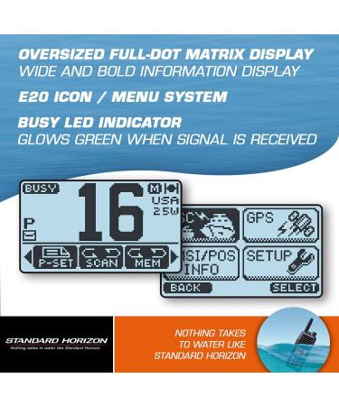 Standard Horizon GX1400B VHF Radio - Basic Black Small - Buy Online on SooperMarket.com