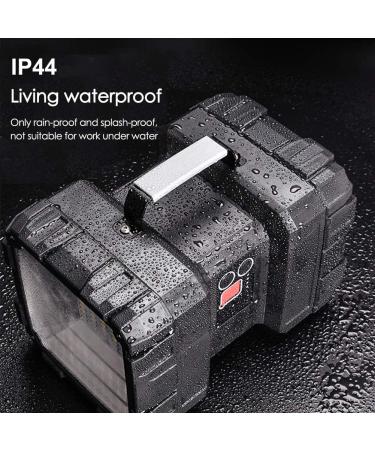 AlpsWolf Rechargeable LED Spotlight Flashlight | 10000mAh Capacity 1200LM | Waterproof Camping Flashlight with USB Output, Power Bank Function | 20h Standby, 3+4 Light Modes - Buy Online on SooperMarket.com