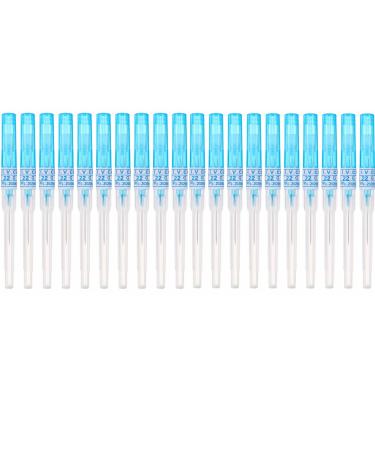 Piercing Needles,20PCS 22G IV Catheter Needles 22 Gauge Disposable Stainless Steel Hollow Body Piercing Needles for Ear Nose Belly Navel Nipple Piercing(22G) (22G)