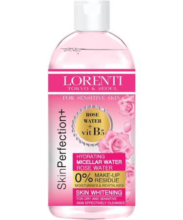 Lorenti Skin+ Micellar Water For Waterproof Makeup | Facial Cleanser & Makeup Remover | 0% Make-Up Residue | Any Skin Type 13.5 Fl Oz Aloe Vera 400 ml - Buy Online on SooperMarket.com