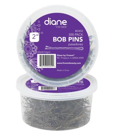 Diane Bobby Pins  Black  2  300 Count Black 2 Inch (Pack of 1)