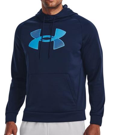 Under Armour Men's Armour Fleece Big Logo Hoodie 1373401 X-Large Academy / Radar Blue - 408