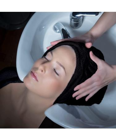 Eurow Microfiber Salon Towel  16 by 29 Inches  Black  Pack of 10 - Buy Online on SooperMarket.com